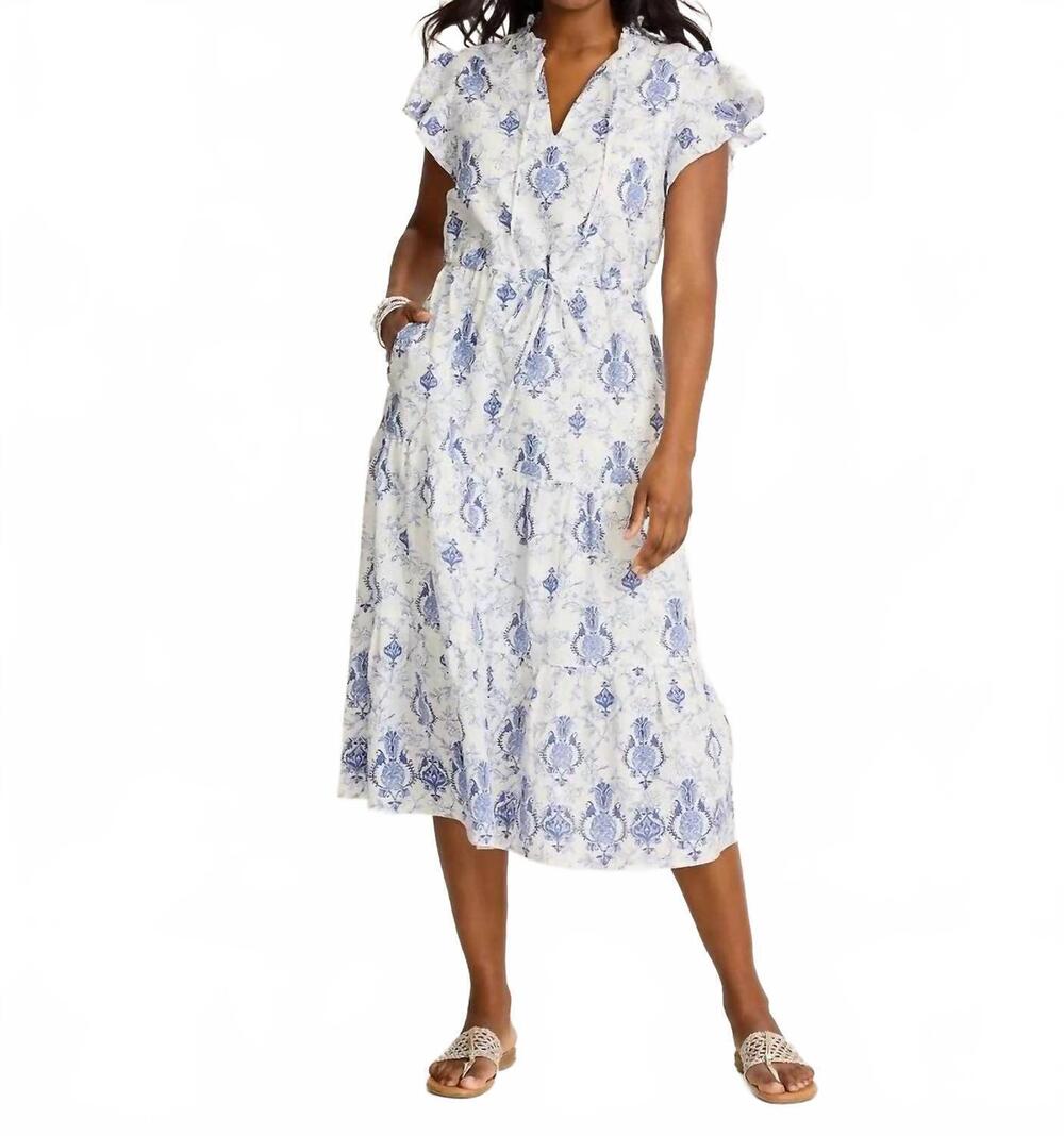 NEW TOMMY BAHAMA noble short dress in white and blue
